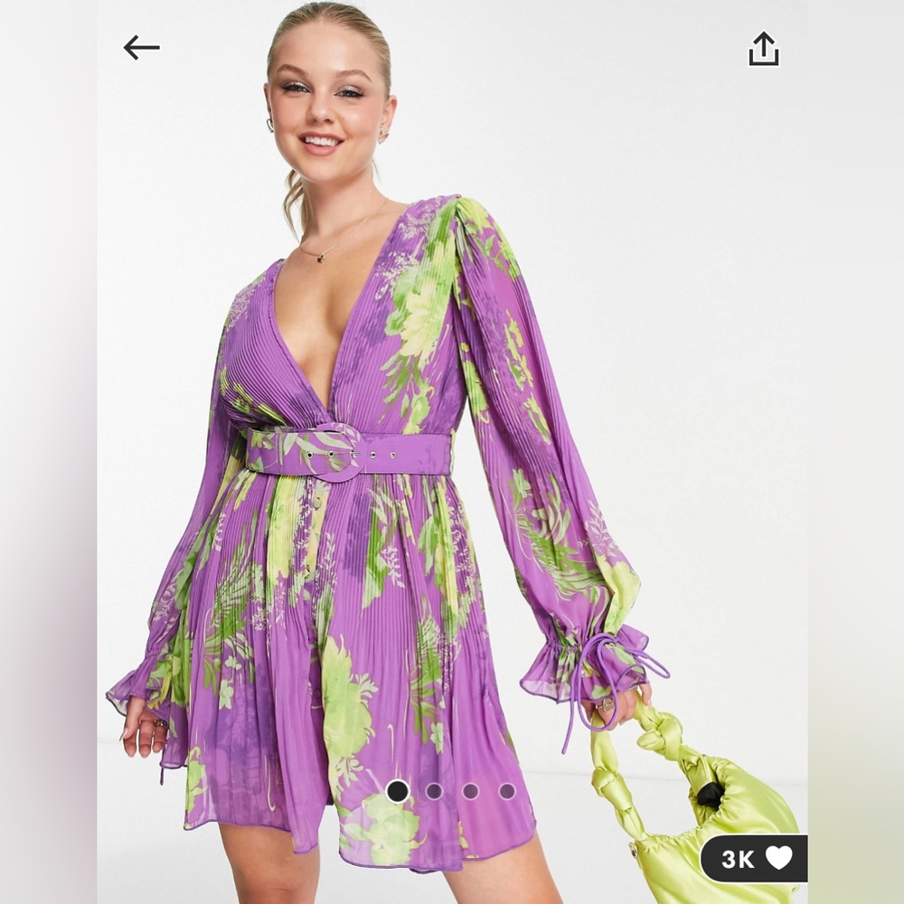 asos flowy mini dress